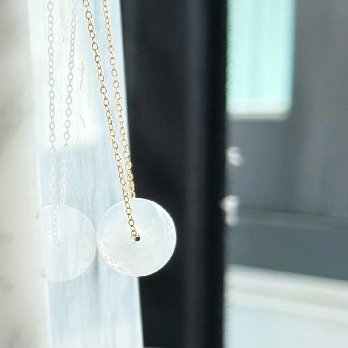 Snowmist Charm Jadeite Pendant 雪雾小环