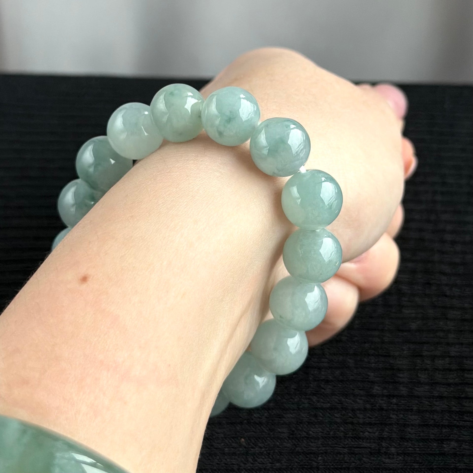 Northern Skies 12.6mm Jade Bracelet 北境天光