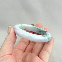 Load image into Gallery viewer, 204553 52.0mm Colour of Spring Purple with Green Jadeite Bangle
