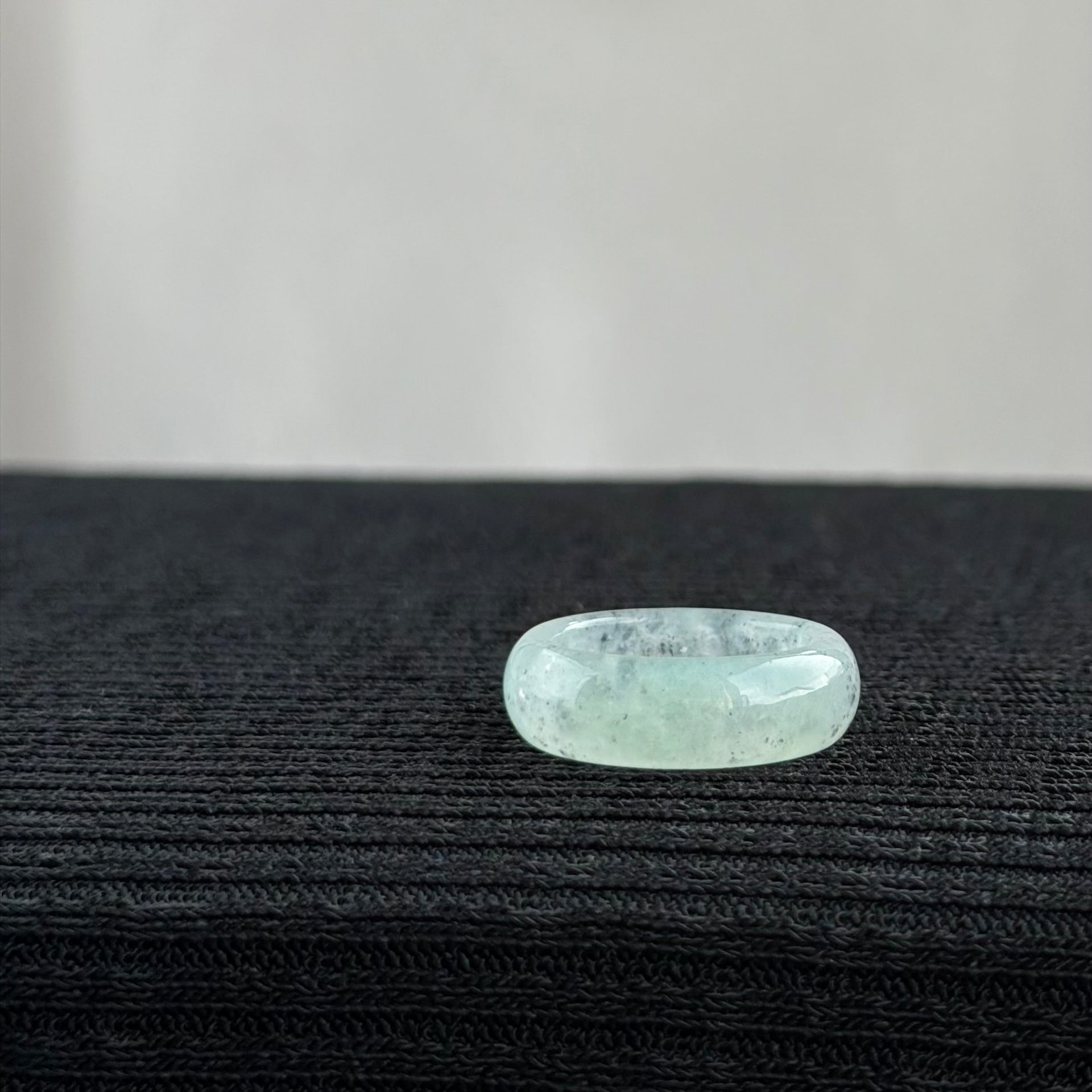 The Stardust Galaxy:  Midnight Mist 20.1mm Jadeite Ring 星辰流光