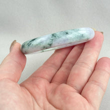 Load image into Gallery viewer, 204553 52.0mm Colour of Spring Purple with Green Jadeite Bangle
