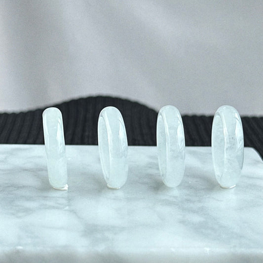 (Restocked) Icy White Jadeite Ring