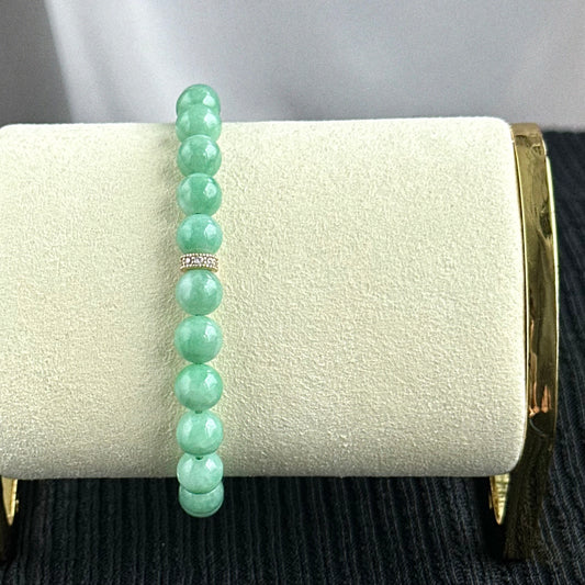 Green Sonata 7.5mm Jadeite Bracelet 绿之奏鸣