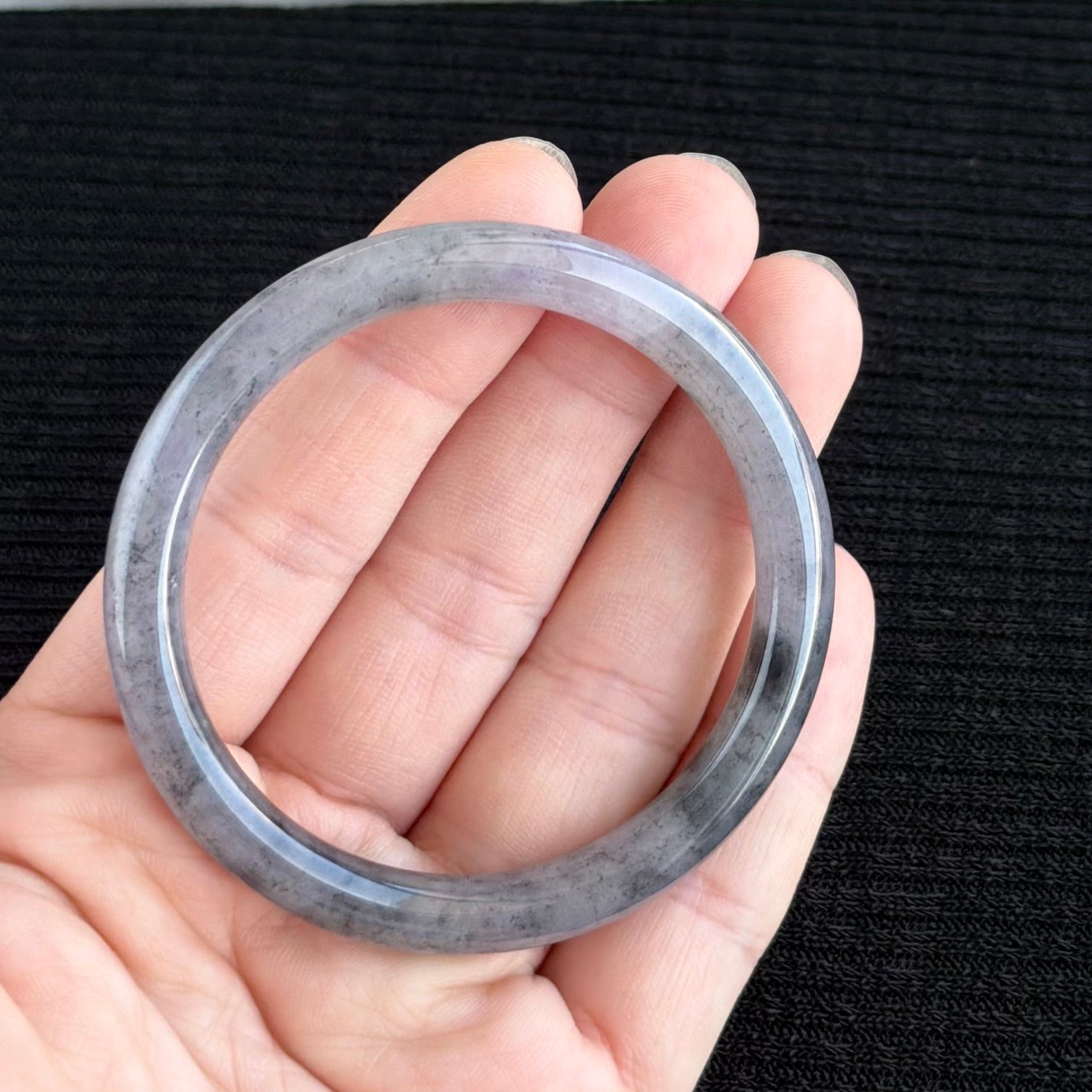 Twilight over the Silk Road Jadeite Bangle 54.8mm 西域晚霞
