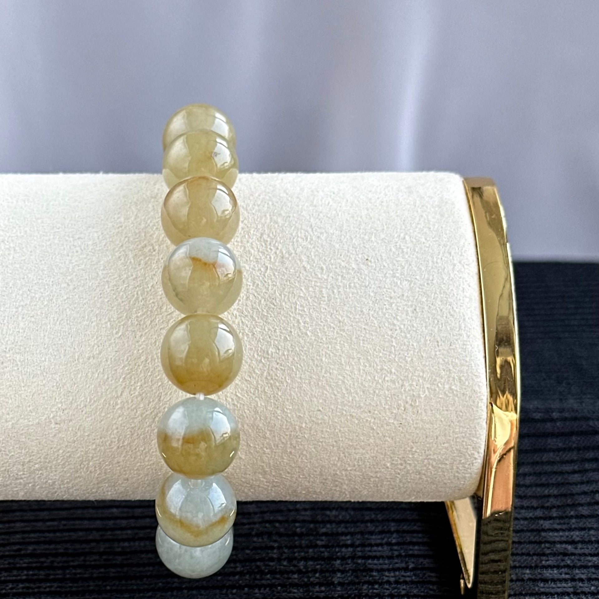 Golden Dawn 12.5mm Jadeite Bracelet 金曦初绽