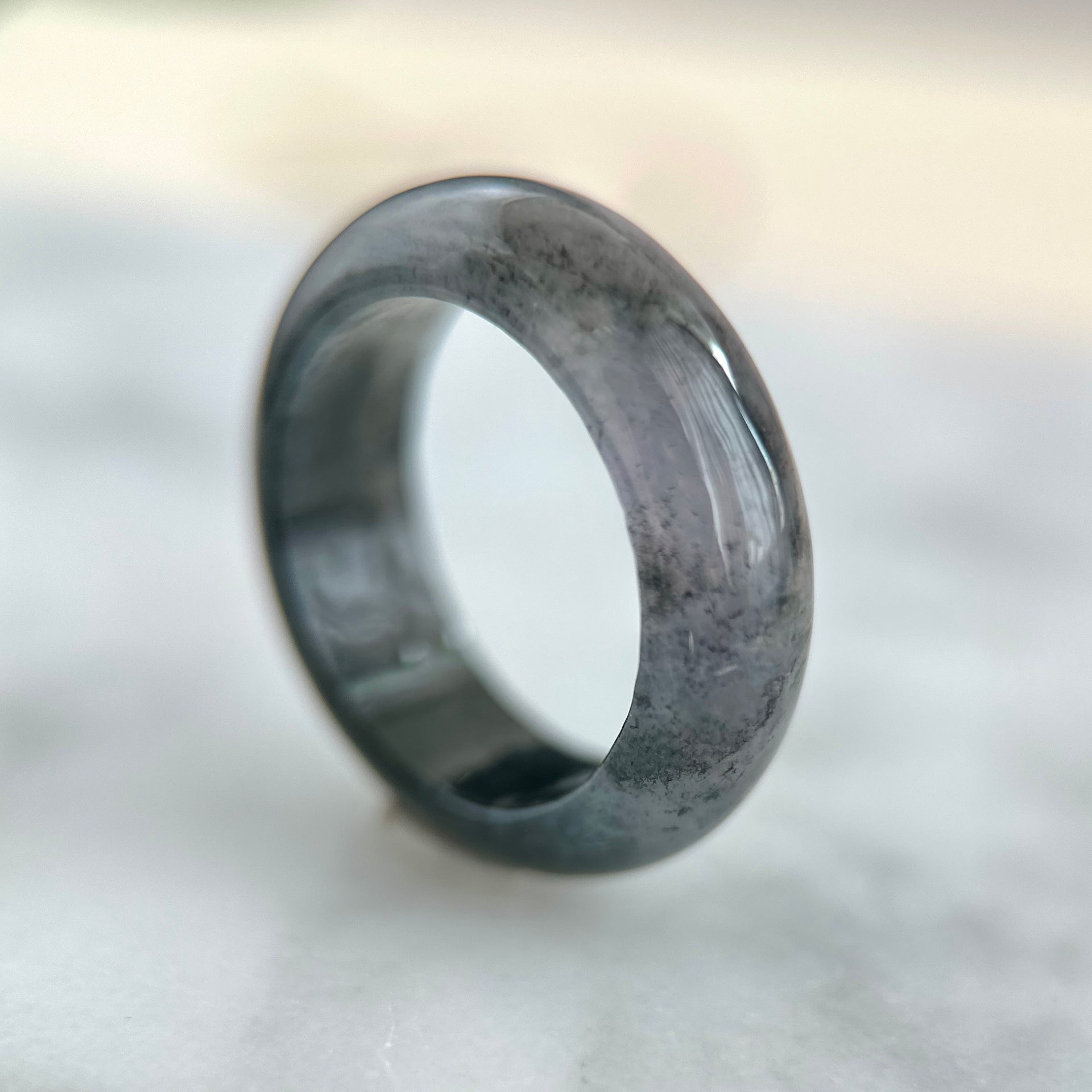 Icy Lavender Wuji Jadeite Ring