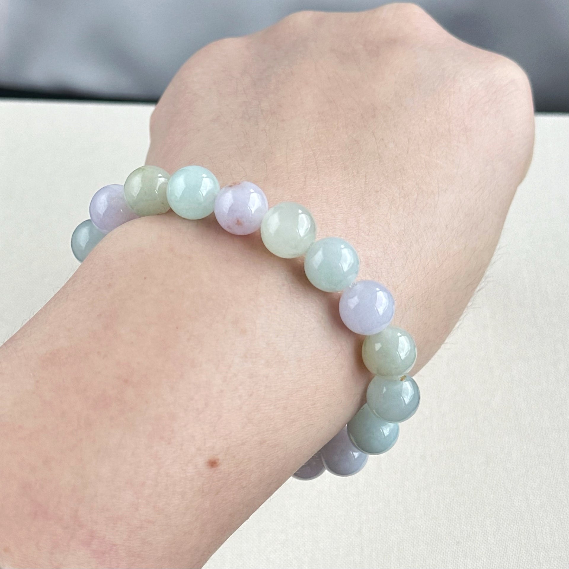 Macaron Blush Jade Bracelet