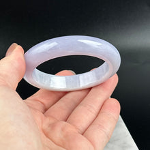 Load image into Gallery viewer, 61555 55.0mm Icy Furong Lavender Purple Jadeite Bangle
