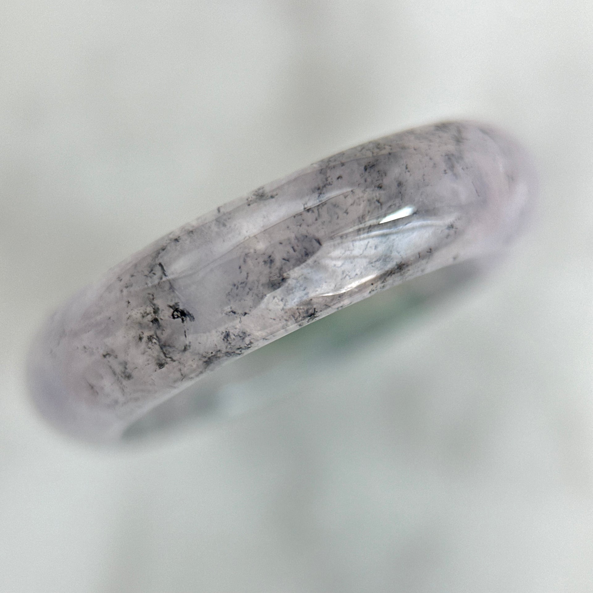 Icy Lavender Wuji Jadeite Ring