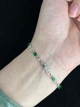 Load image into Gallery viewer, River of Emerald Light Jadeite Bracelet 翠影流光
