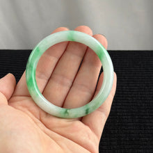 Load image into Gallery viewer, Celestial Silks Rounded Jadeite Bangle 53.1mm 天丝翠韵
