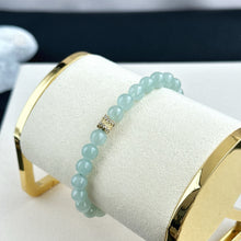 Load image into Gallery viewer, 1214488  Aqua Mist Jade Bracelet
