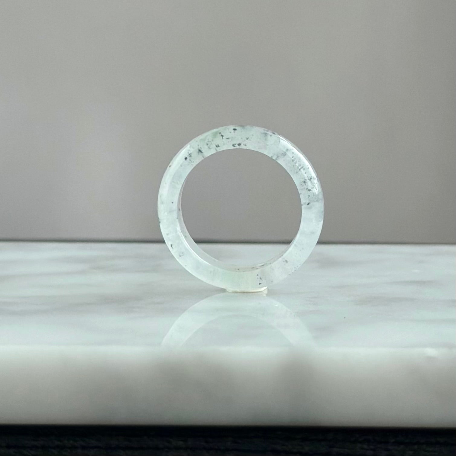 The Stardust Galaxy: Zen Horizon 18.0mm Jadeite Ring 星辰流光