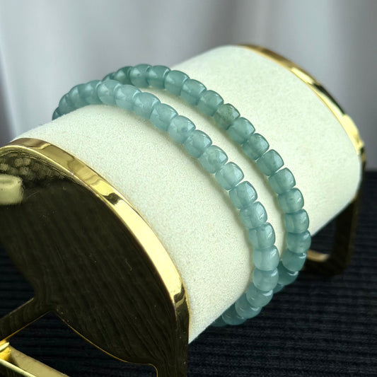 Aqua Halo Jadeite Bracelet 青澄玉环