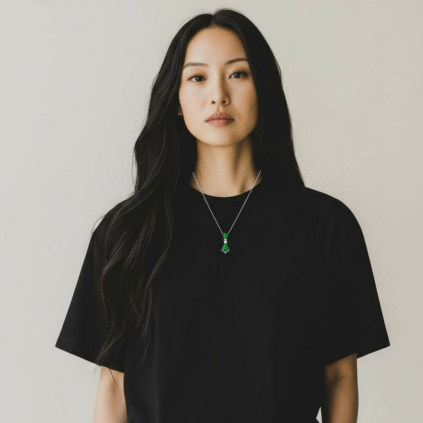 Heart of Fortune Jadeite Pendant 福心之源