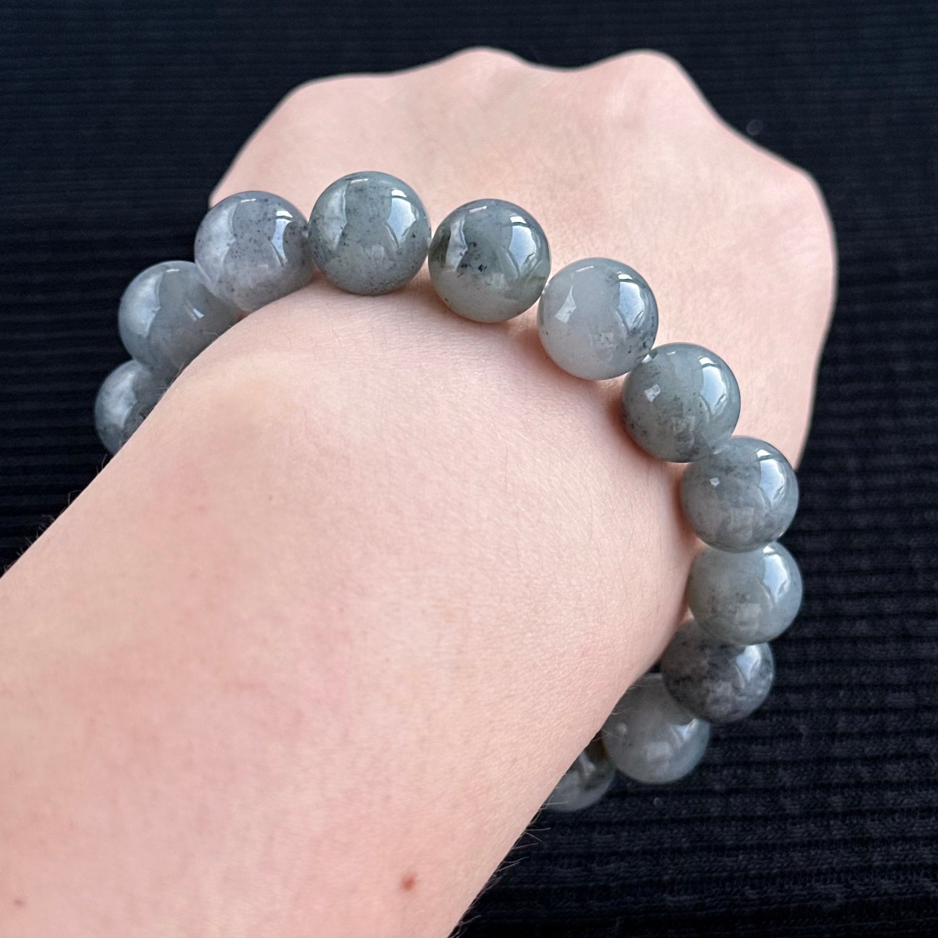 Cloudveil Peaks 13.0mm Jadeite Bracelet 云岚峰影