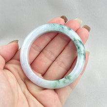 Load image into Gallery viewer, 204553 52.0mm Colour of Spring Purple with Green Jadeite Bangle
