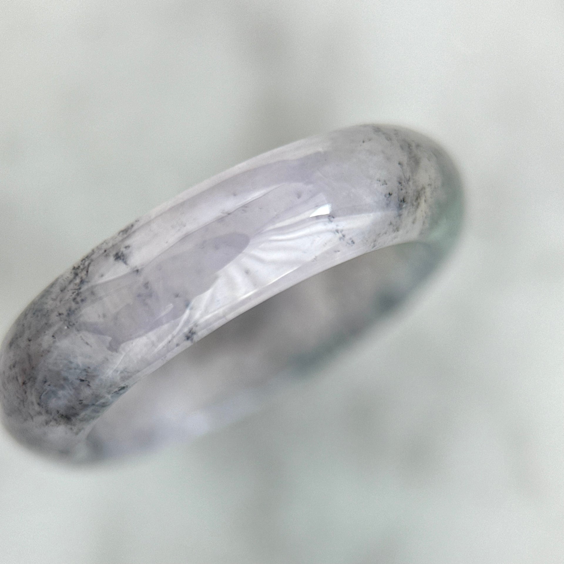 Icy Lavender Wuji Jadeite Ring