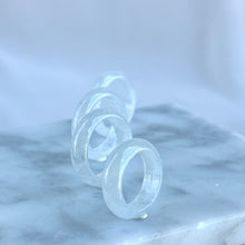 Load image into Gallery viewer, 80588 Icy White Jadeite Ring
