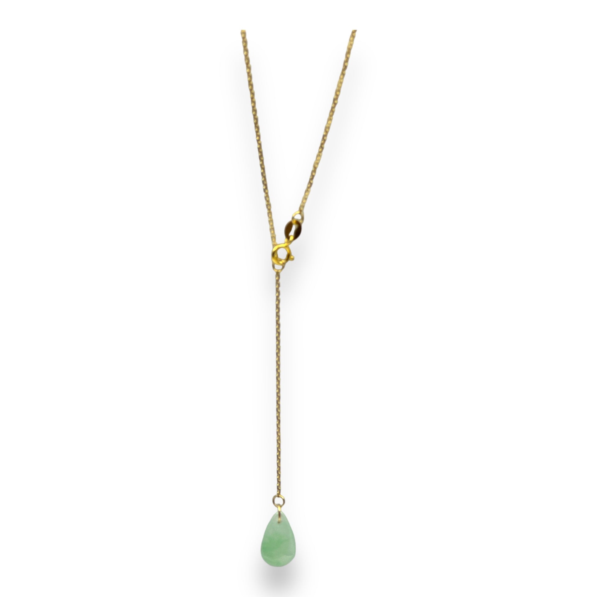 22388 Ja’dew Aura Spring Green Jade Necklace