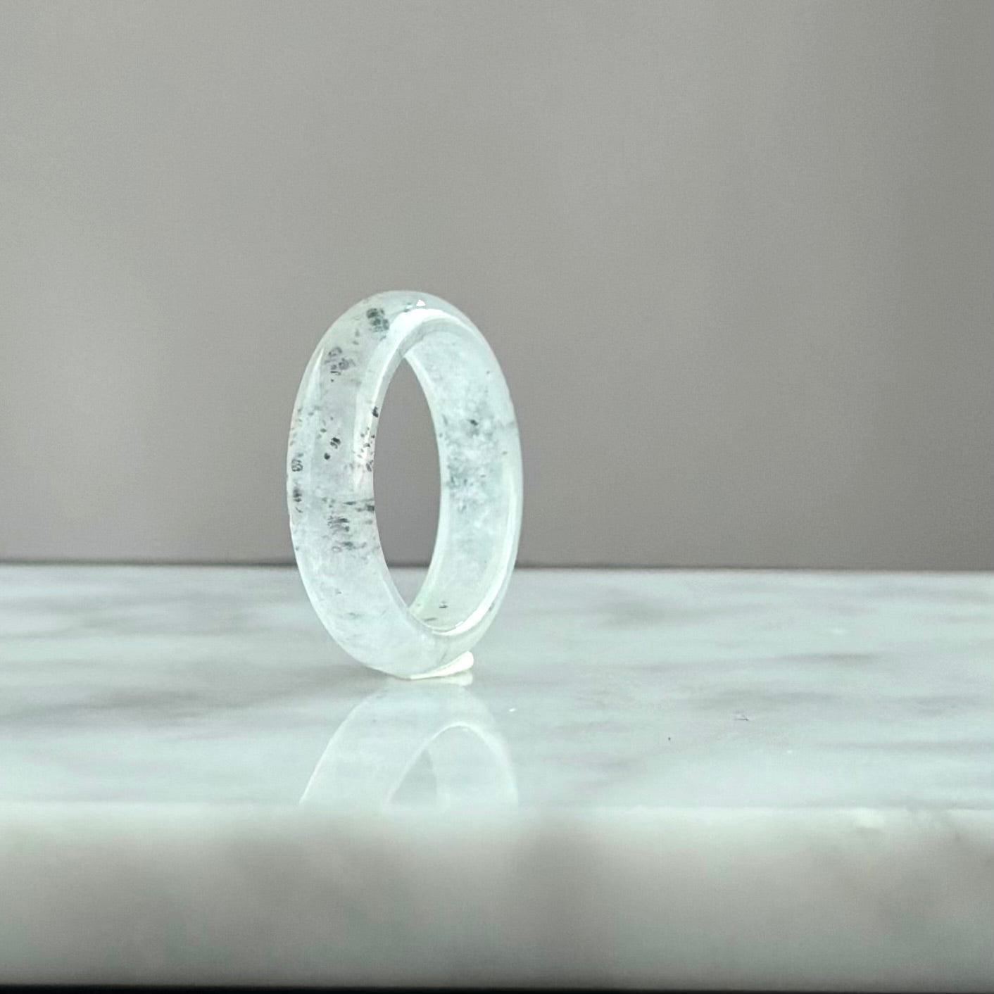 The Stardust Galaxy: Zen Horizon 18.0mm Jadeite Ring 星辰流光