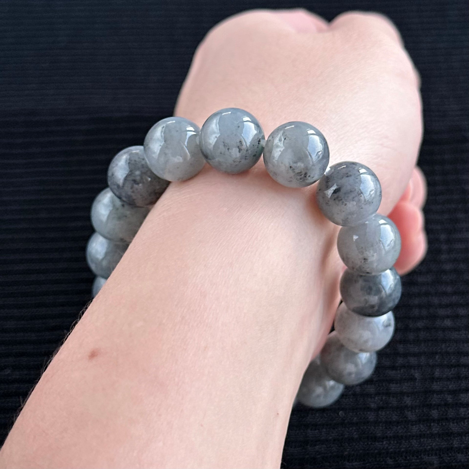Cloudveil Peaks 13.0mm Jadeite Bracelet 云岚峰影