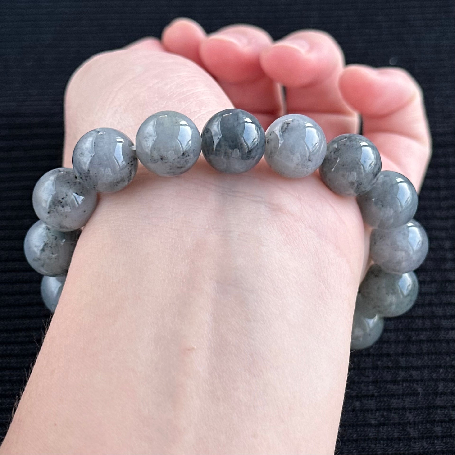 Cloudveil Peaks 13.0mm Jadeite Bracelet 云岚峰影