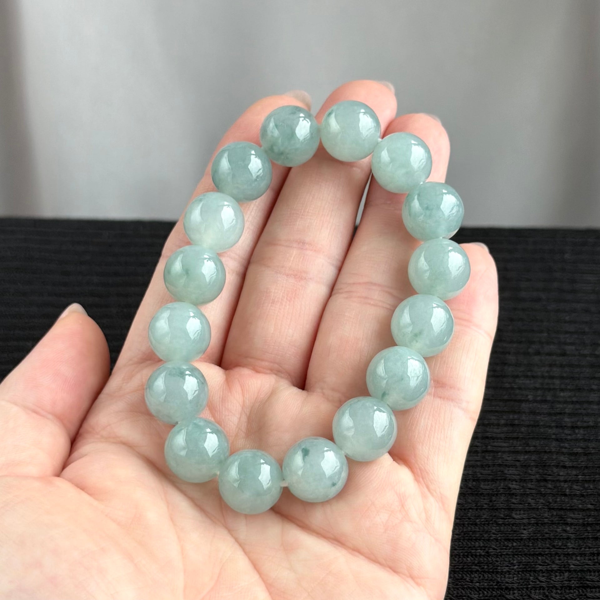Northern Skies 12.6mm Jade Bracelet 北境天光