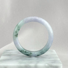 Load image into Gallery viewer, 204553 52.0mm Colour of Spring Purple with Green Jadeite Bangle

