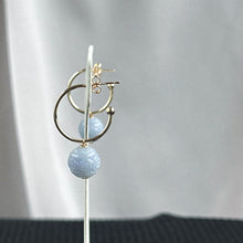 Load image into Gallery viewer, Whispering Lilac Jadeite Earrings 雾语浅紫
