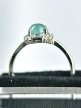 Load image into Gallery viewer, 101888 Highly Translucent Sky Blue Jadeite Stud Earring and Ring
