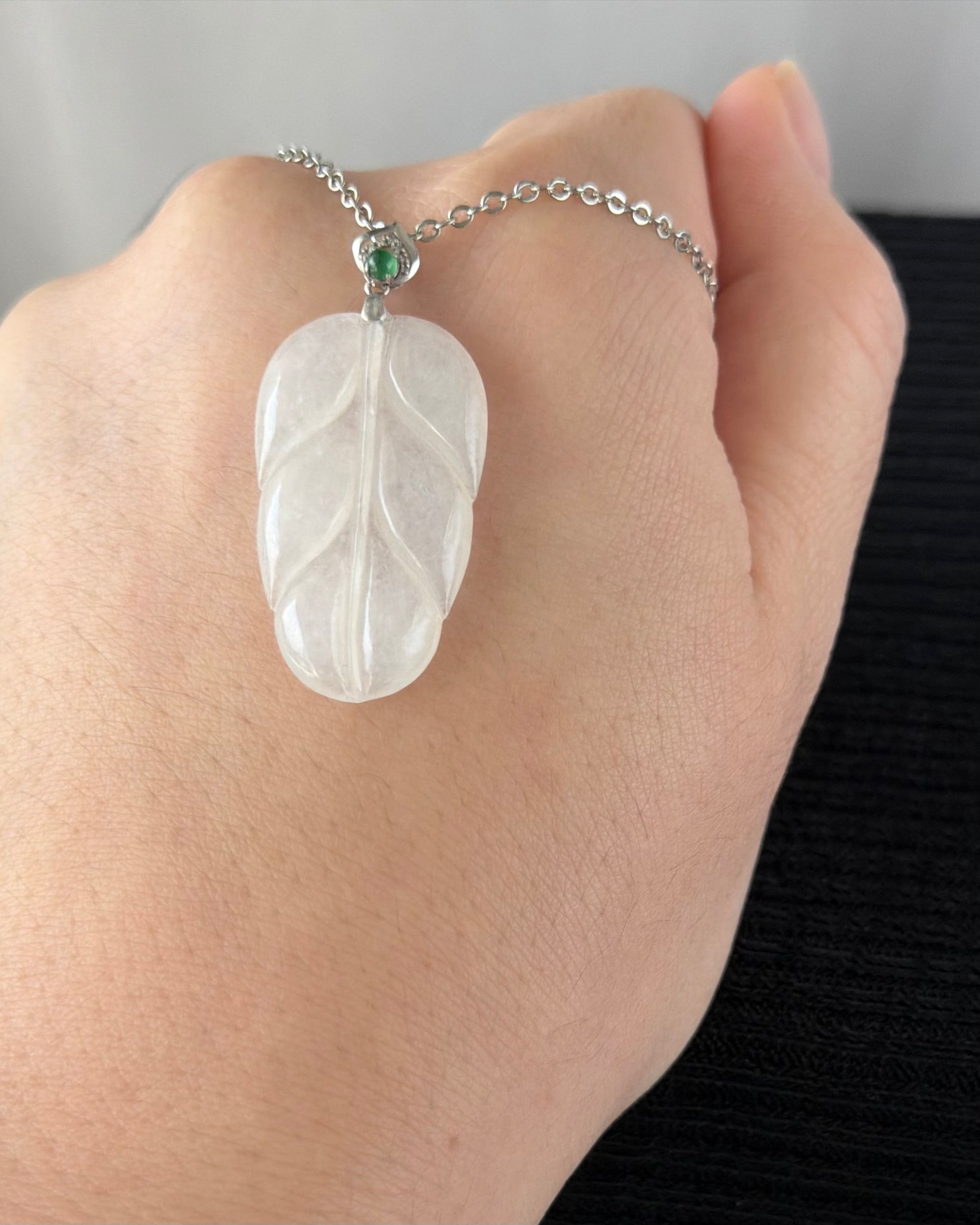 First Frost of Hokkaido Jade Pendant 北海道初雪 (Preview)