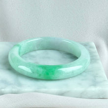 Load image into Gallery viewer, 10757 57.4mm Ice Fu Rong Moss in Snow Jadeite Bangle
