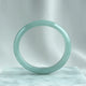 蓝静云光 Glacier Blue Oval Jadeite Bangle 55.0mm