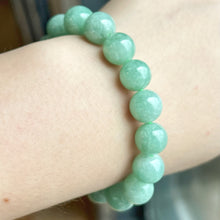 Load image into Gallery viewer, 72388 Watery Apple Green Type A Jadeite Beaded Bracelet
