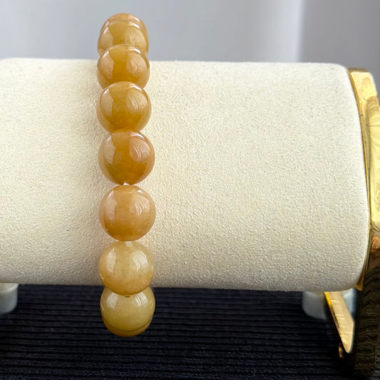 The Sovereign Dawn 12.5mm Jadeite Bracelet 熹微金露