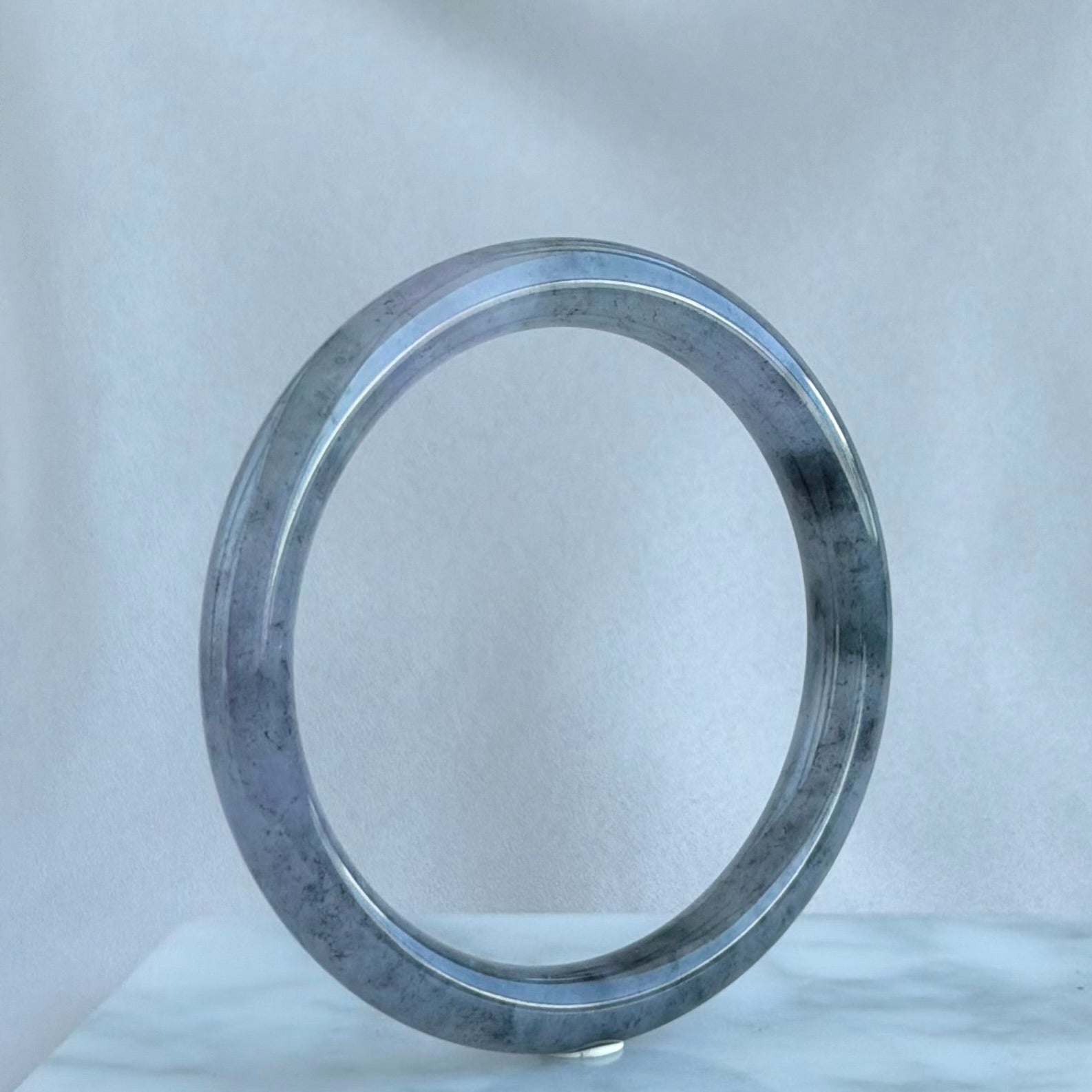 Twilight over the Silk Road Jadeite Bangle 54.8mm 西域晚霞