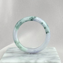 Load image into Gallery viewer, 204553 52.0mm Colour of Spring Purple with Green Jadeite Bangle
