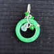 Radiance at the Moon-gate Jadeite Pendant 翠环抱月
