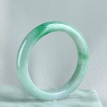 Load image into Gallery viewer, 10757 57.4mm Ice Fu Rong Moss in Snow Jadeite Bangle
