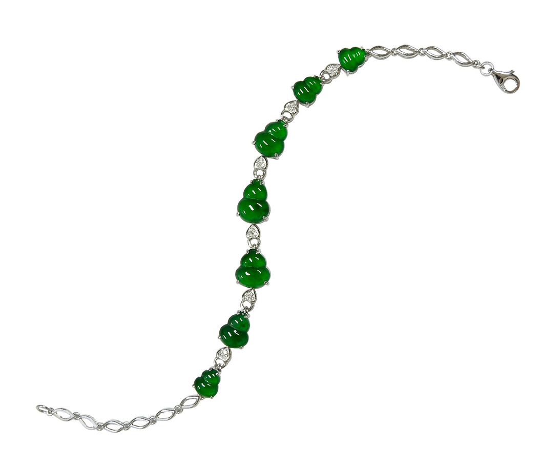 Tapestry of Fortune Jadeite Bracelet 翠影承福