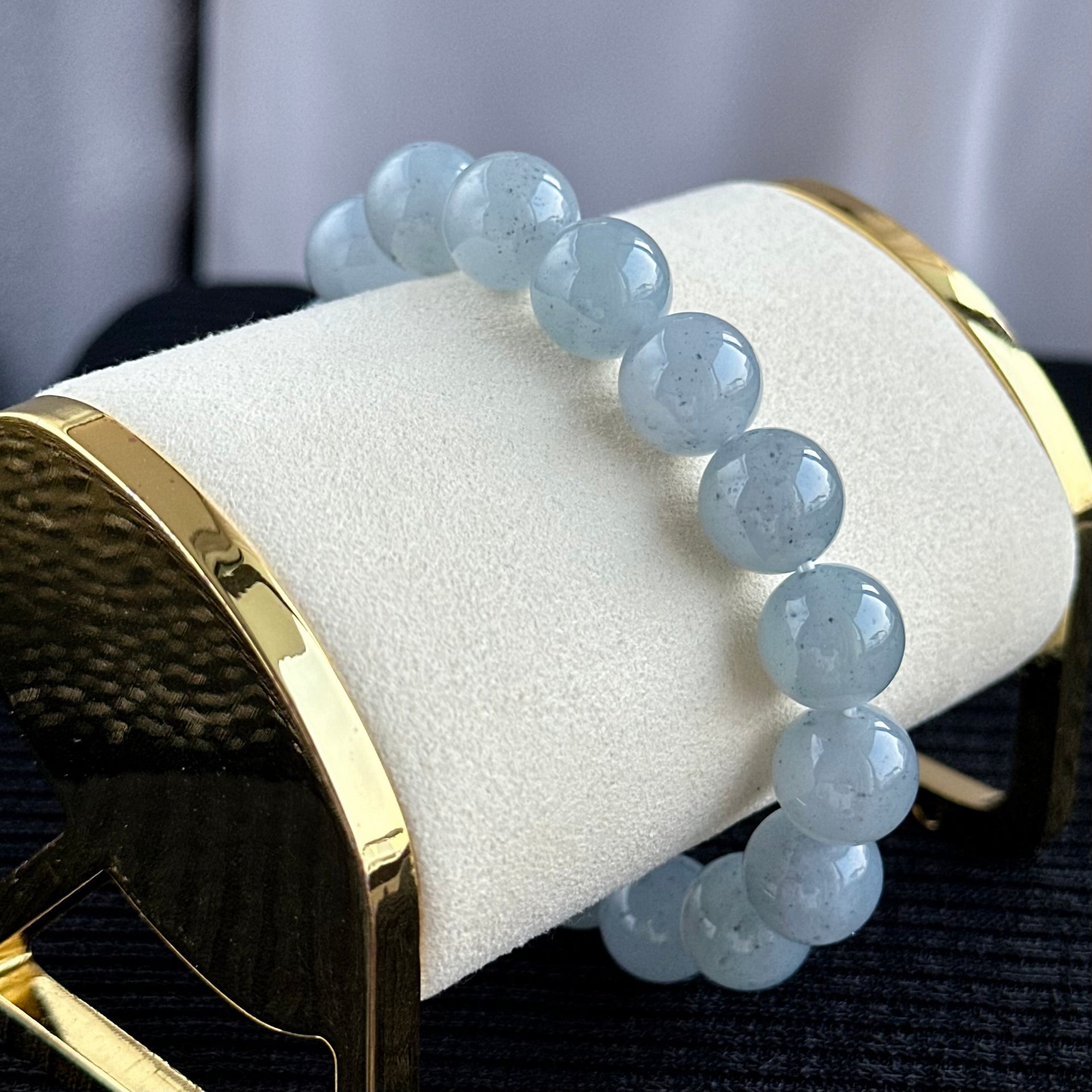 Midnight Galaxy 12.5mm Jadeite Bracelet 星辰夜语
