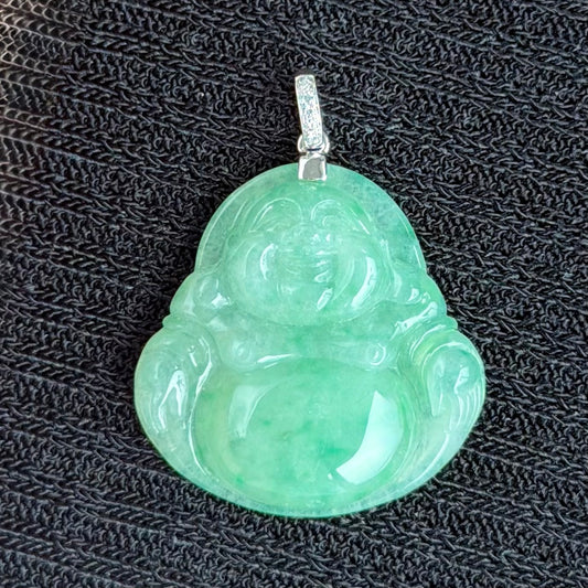 The Guardian of Abundance Jadeite Pendant 福禄呈祥