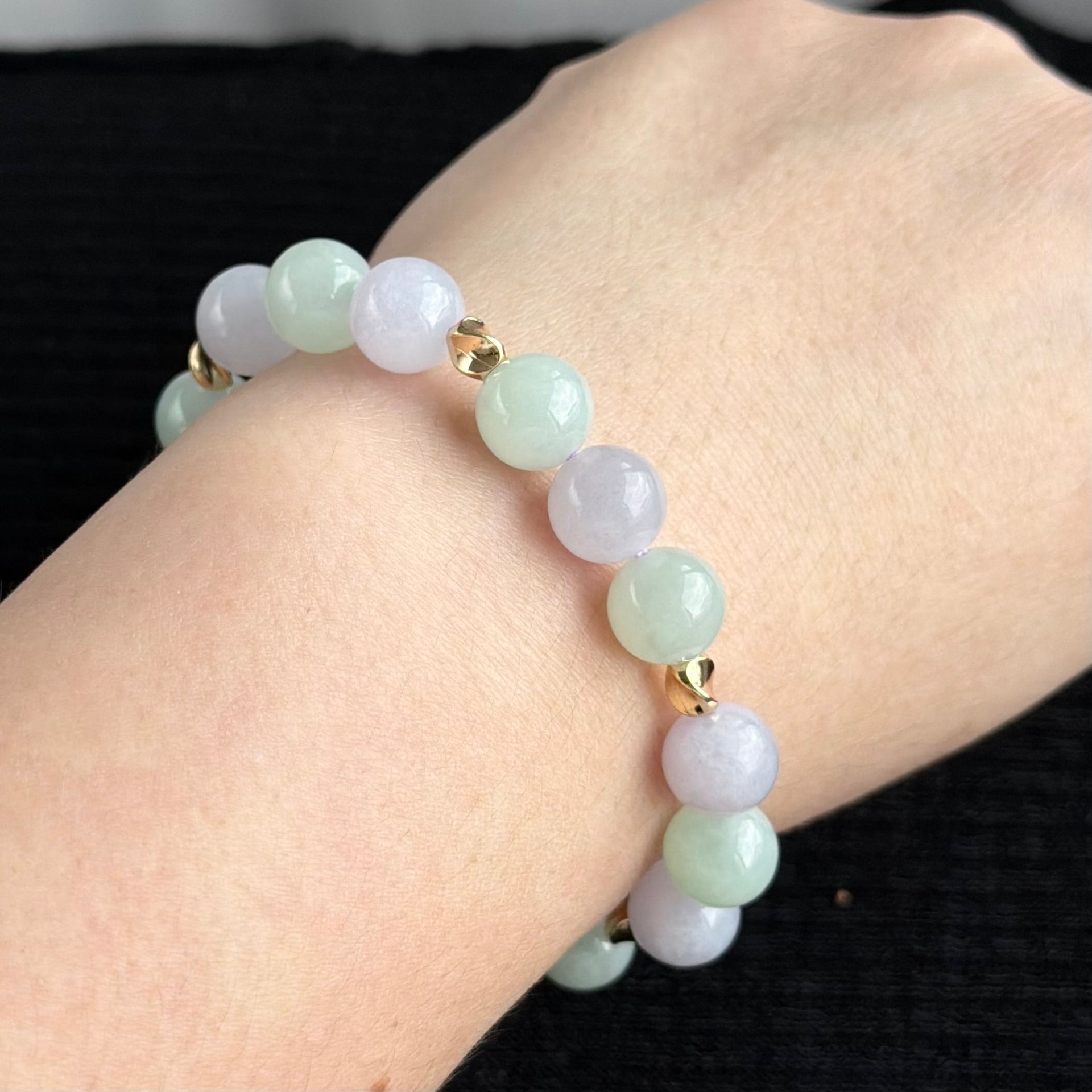 Spring Hush 10mm Jade Bracelet 春静
