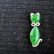 The Sovereign Feline Jadeite Pendant 灵猫衔翠