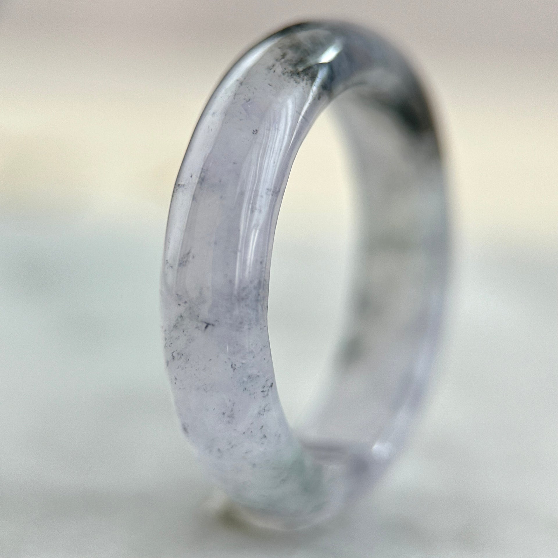 Icy Lavender Wuji Jadeite Ring