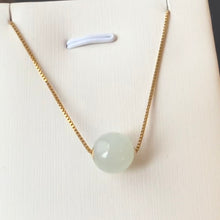 Load image into Gallery viewer, 19851 Highly Translucent Light Green Jadeite Bead Pendant

