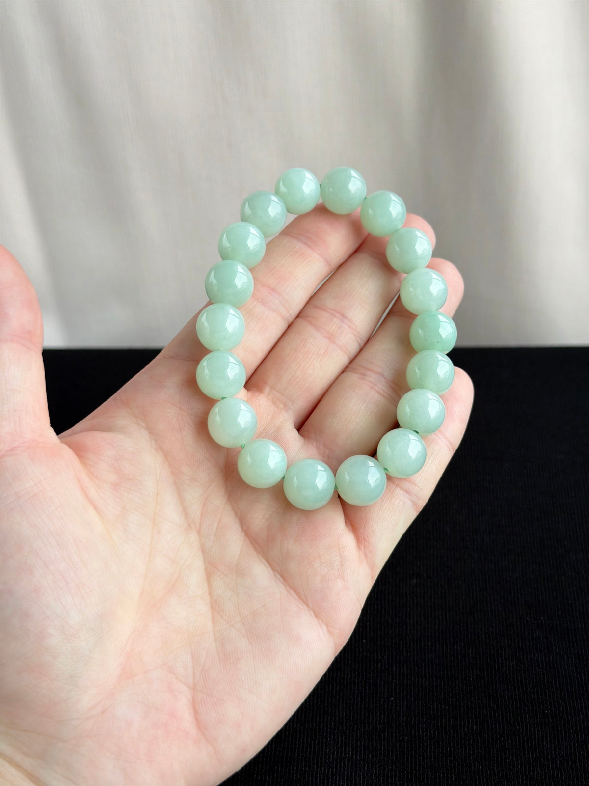 The Classic Evergreen 12.0mm Jadeite Bracelet 长青 (Preview)