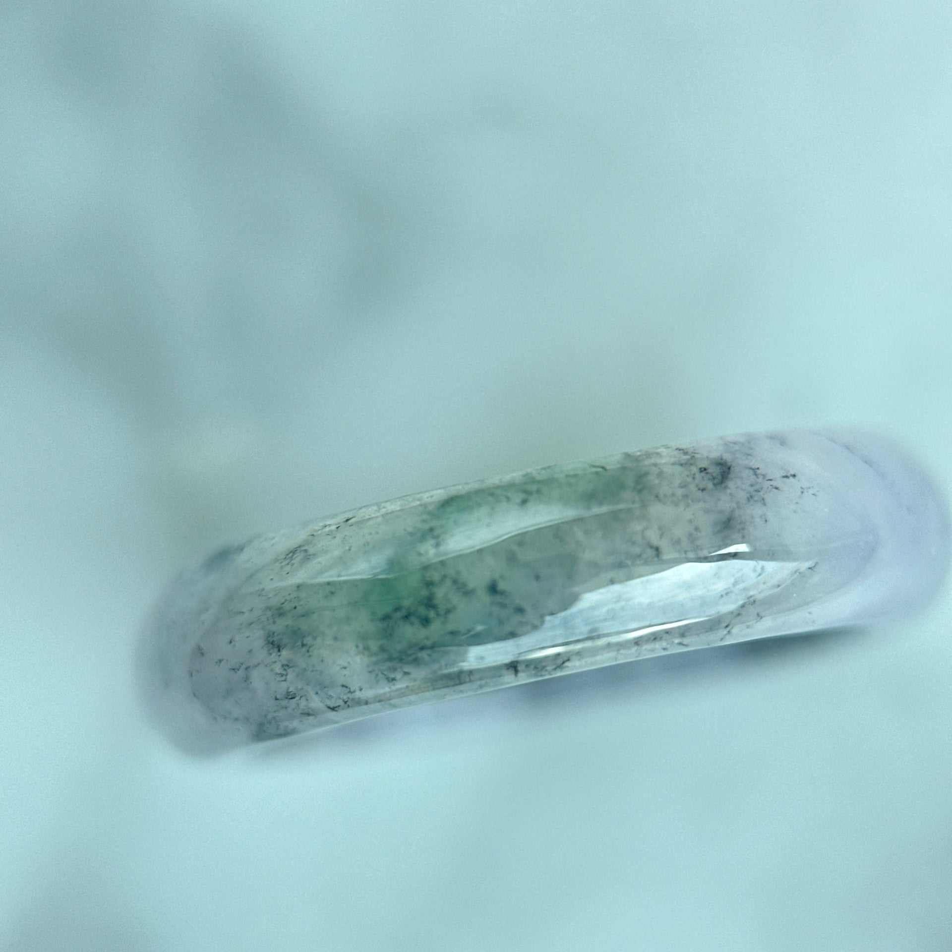 Icy Lavender Wuji Jadeite Ring