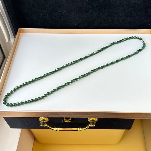 121183 Nephrite Jade Necklace 6mm 108 beads